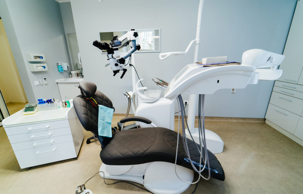 Professional dentist workplace.