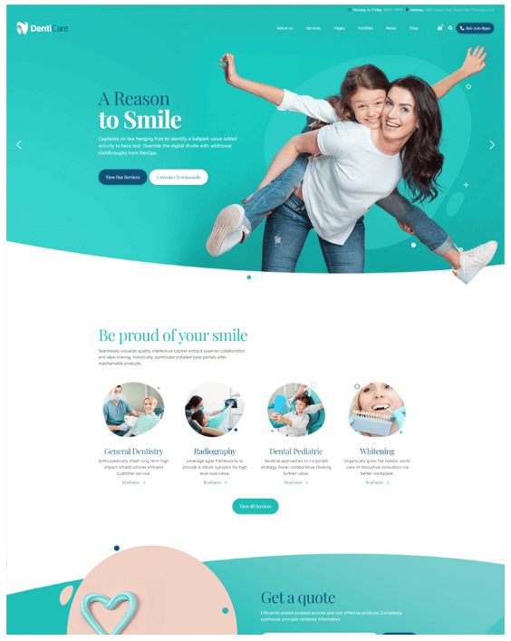 Dentist website