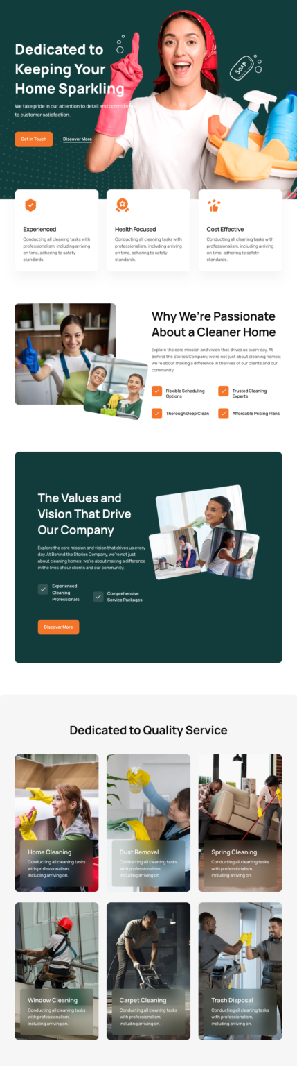 Home Cleaner Website